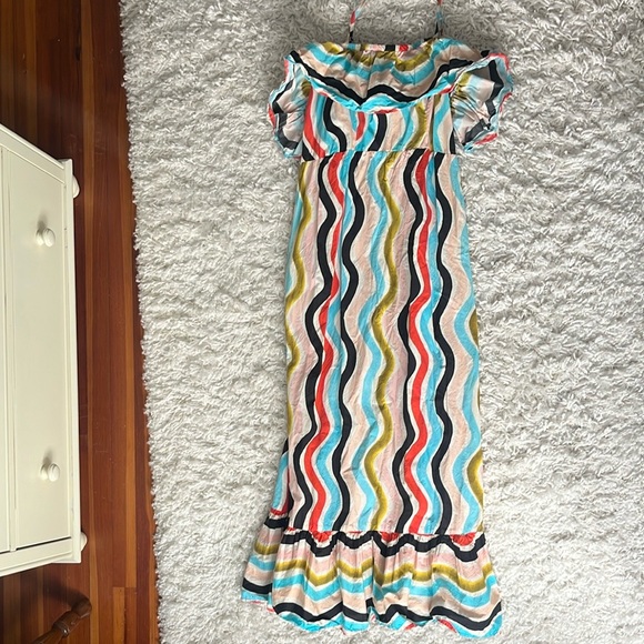 Farm Rio Colorful Striped Maxi Dress - Picture 5 of 7